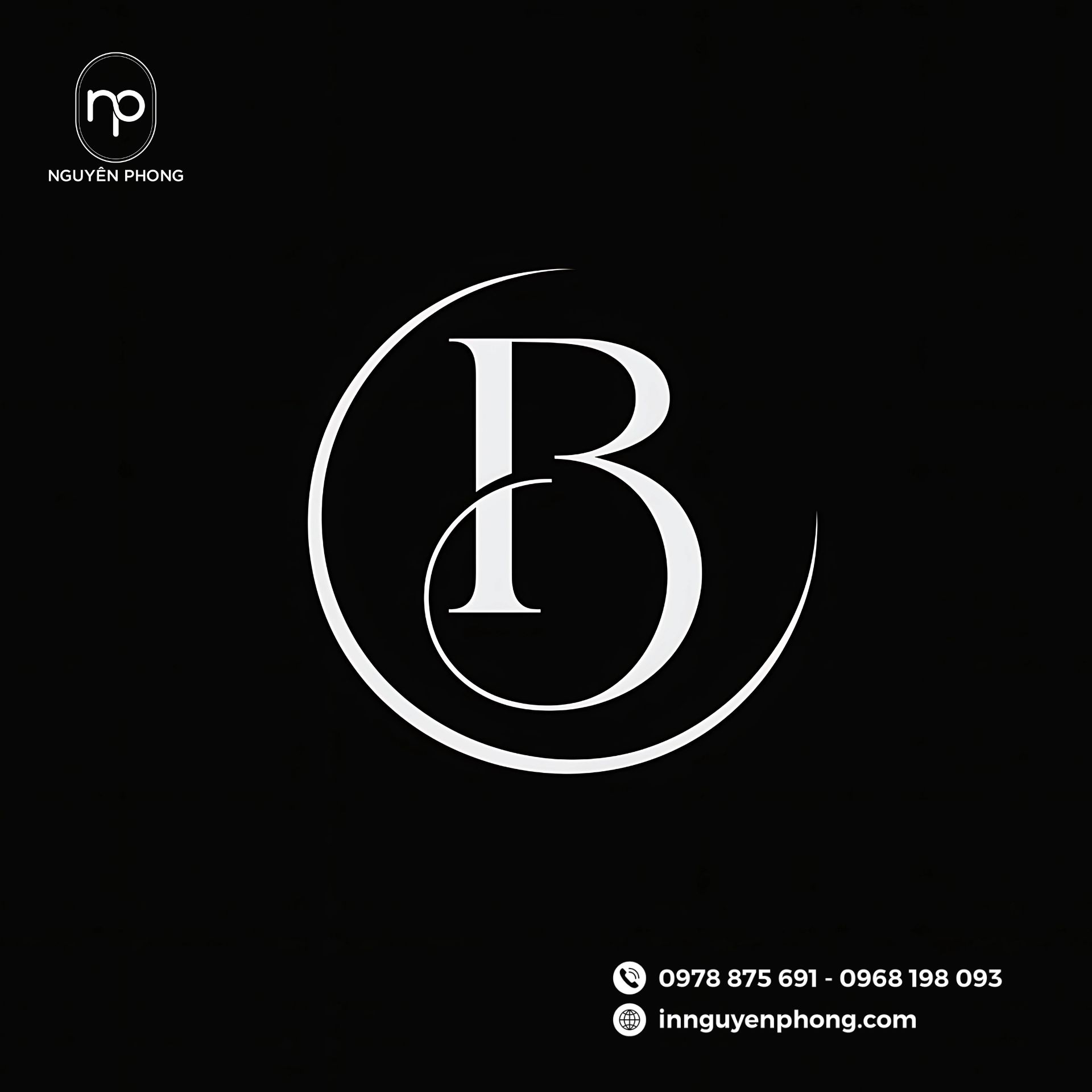 Mẫu logo âm bản và dương bản 